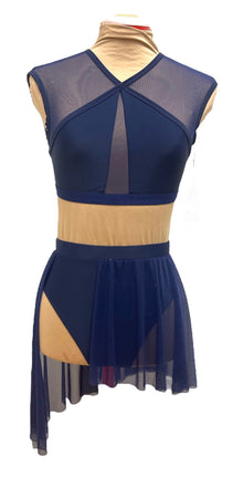  Navy Blue two piece with Skirt #344-331