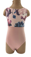 Child Pink Floral Design Leotard #235-246