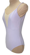 Lavender Leotard with mesh insert #989-511