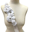 White Flower Sash with Crystals #798-771