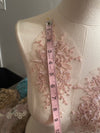 Pink floral lace appliqués #798-771