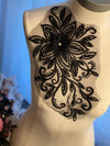 Black Lace Appliqué