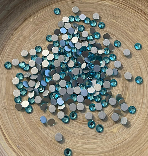 Aquamarine Glass Rhinestones SS20 Bulk Flatback NonHotfix