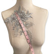 Silver/Grey appliqus with pearls and small rhinestones #273-831