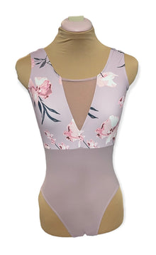  Lilac Adult Floral Design Leotard #222-772