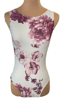  Light Blue Adult Floral Design Leotard