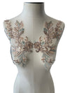 Rose Gold Beaded Applique with sequin (Style 3)