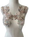 Rose Gold Beaded Applique with sequin (Style 3)