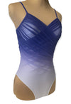 Purple Ombre Mesh over white Leo #523-035