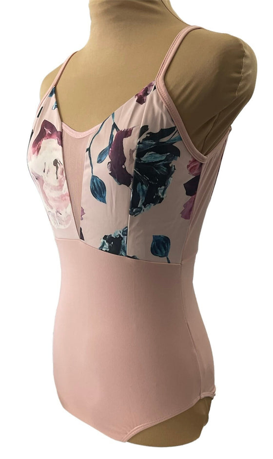 Pink Adult Floral Design Leotard #222-772