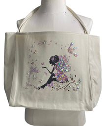  Fairy Designed Tote Bag with Rhinestones